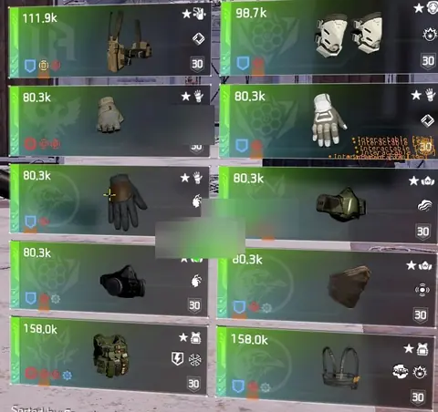 17k SHD | 30 Expertise | 960+ Prototype Cores 990+ Exotic Components | Proto Striker Echo Build Raid and Incursion Exotics - The Division 2 account screenshot 2