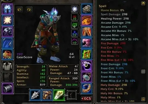 Firemaw - Troll Mage 60 ■ Raid Ready - World of Warcraft: Classic account screenshot 1