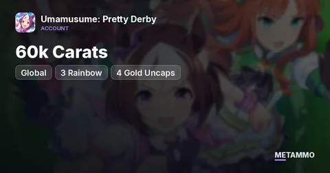Global 60k Carats | MLB Kitasan Black | 3 Rainbow + 4 Gold Uncaps | X Oguri, V Bourbon, Copano Rickey