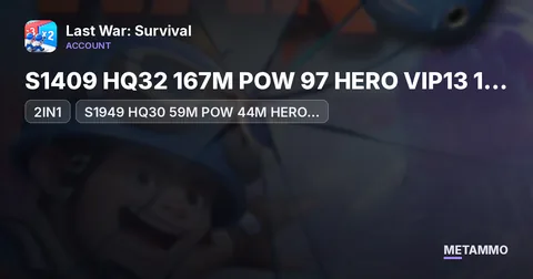 2IN1 | S1409 HQ32 167M POW 97 HERO VIP13 18 UR | S1949 HQ30 59M POW 44M HERO VIP12 13 UR