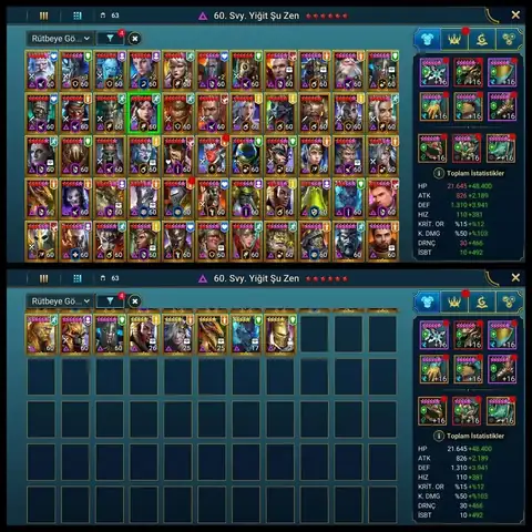 49M Power | 26 Mythics | 501 Legendaries | Max Speed 491 - Raid: Shadow Legends account screenshot 2
