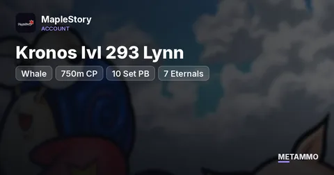 Whale | Kronos lvl 293 Lynn | 750m CP | 10 Set PB + 7 Eternals