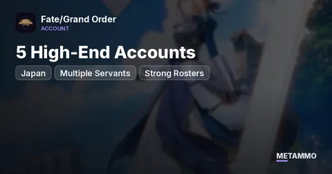 5 High-End JP Accounts | Multiple Servants | Strong Rosters