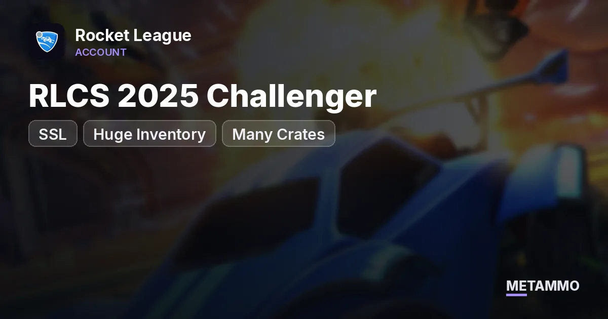 SSL | RLCS 2025 Challenger | Huge Inventory | Many Crates - Rocket League account summary