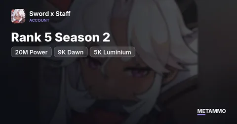 Rank 5 Season 2 | 20M Power | 9K Dawn | 5K Luminium