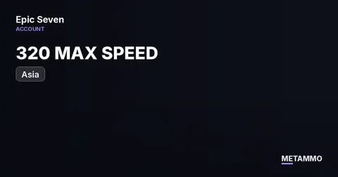ASIA WHALE ACCOUNT, 320 MAX SPEED, HIGH QUALITY GEAR, STACKED HERO ROSTER