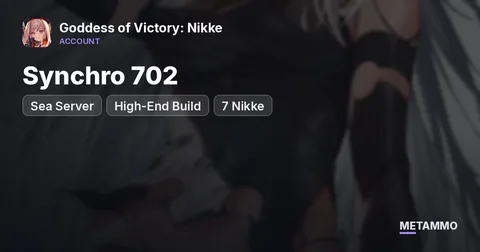 Sea Server | Synchro 702 | High-End Build | -7 Nikke