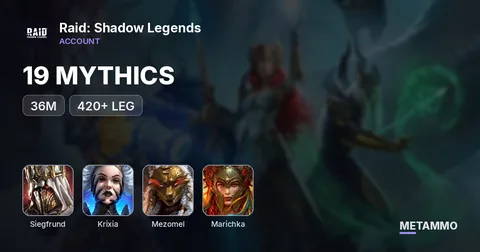 36M | 19 MYTHICS | 420+ LEG | SIEGFRUND 6*, KRIXIA 6*, MEZOMEL 6*, MARICHKA 6*