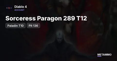 Sorceress Paragon 289 T12 | Paladin T10 | Pit 136