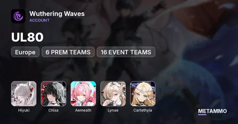 EU, UL80, 6 PREM TEAMS, 16 EVENT TEAMS, HIYUKI, CHISA, AEMATH, LYNAE, CARTETHYIA AND MORE
