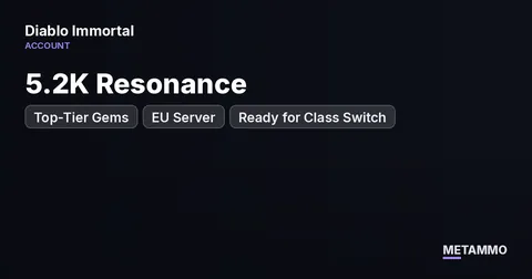 5.2K Resonance | Top-Tier Gems | EU Server | Ready for Class Switch