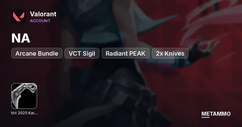 NA | Arcane Bundle, VCT Karambit, VCT Sigil | Radiant PEAK | 2x Knives