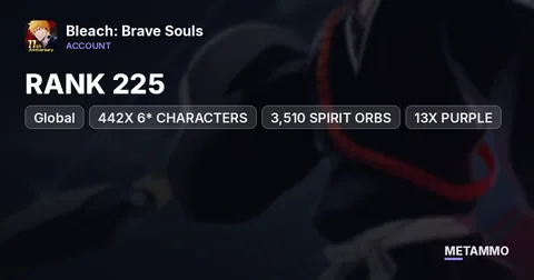 GLOBAL | RANK 225 | 442X 6* CHARACTERS | 3,510 SPIRIT ORBS | 13X PURPLE