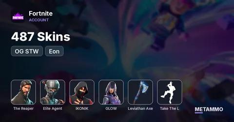 487 Skins | OG STW | The Reaper | Elite Agent | IKONIK | Glow | Eon | Leviathan Axe | Take The L