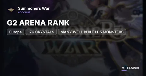 EU, G2 ARENA RANK, 17K CRYSTALS, MANY WELL BUILT LD5 MONSTERS