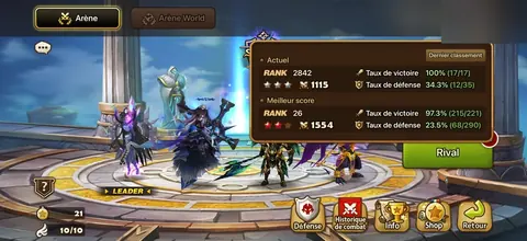 EU, G2 ARENA RANK, 17K CRYSTALS, MANY WELL BUILT LD5 MONSTERS - Summoners War account screenshot 2