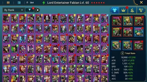 LVL 100 | 12M PP | 5 MYTHICALS | 412 SPD 6* FABIAN | 5B HYDRA | 2* CHIMERA | 4X TMNT | 5* TITUS - Raid: Shadow Legends account screenshot 3