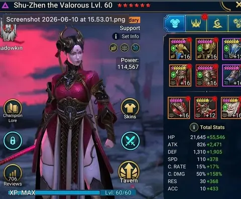 30 Mythics | 350 Legendaries | Galathir Fyna Hekaton Bayek | Shuzhen 490 Spd | 40M Power - Raid: Shadow Legends account screenshot 1