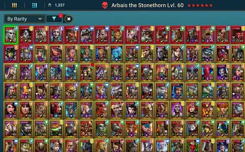 30 Mythics | 350 Legendaries | Galathir Fyna Hekaton Bayek | Shuzhen 490 Spd | 40M Power - Raid: Shadow Legends account screenshot 4