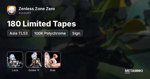 Asia TL53 | 100K Polychrome + 180 Limited Tapes | Lucia + Sign | Soldier 11 + Sign | Zhao