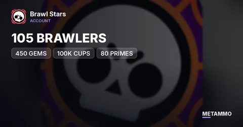 105 BRAWLERS | 450 GEMS | 100K CUPS | 80 PRIMES