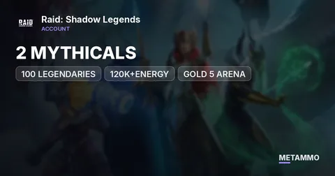 2 MYTHICALS | 100 LEGENDARIES | 120K+ENERGY | GOLD 5 ARENA