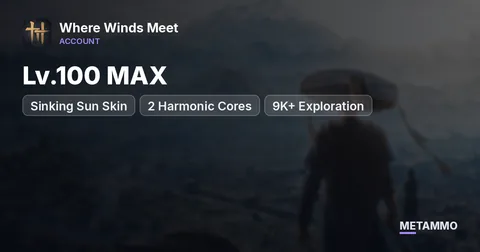 Lv.100 MAX | Sinking Sun Skin | 2 Harmonic Cores | 9K+ Exploration