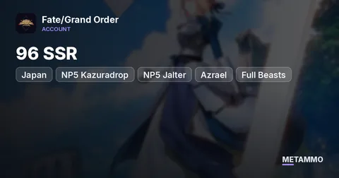 Japan | 96 SSR | NP5 Kazuradrop | NP5 Jalter | Azrael | Full Beasts | 135 Welfare/Non-Playable