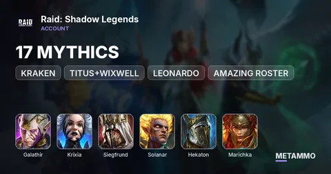 KRAKEN | 17 MYTHICS | GALATHIR, KRIXIA, SIEGFRUND, SOLANAR, HEKATON, MARICHKA, TITUS+WIXWELL, LEONARDO | AMAZING ROSTER