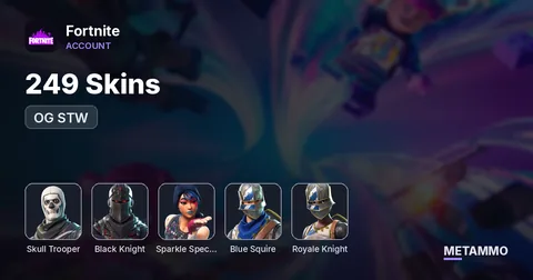 249 Skins | OG STW | OG Skull Trooper | Black Knight | Sparkle Specialist | Blue Squire | Royale Knight | INSTANT DELIVERY