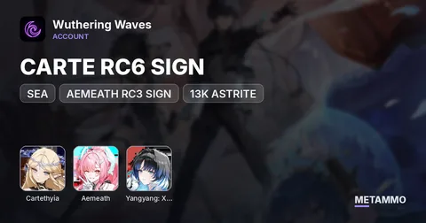 SEA | CARTE RC6 SIGN | AEMEATH RC3 SIGN | XUANLING BIS | 13K ASTRITE