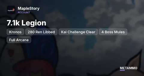 Kronos | 280 Ren Libbed | 7.1k Legion | Kai Challenge Clear | 4 Boss Mules | Full Arcane + Superior 17★