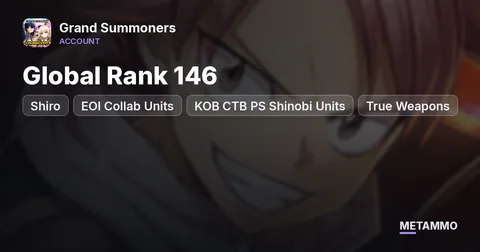 Global Rank 146 | Shiro + EOI Collab Units | KOB CTB PS Shinobi Units | True Weapons | 300+ Login Days