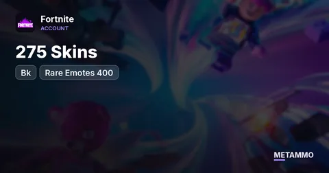 275 Skins + Bk + Rare Emotes 400+