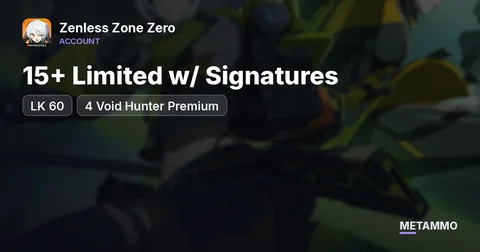 LK 60 | 4 Void Hunter Premium | 15+ Limited w/ Signatures