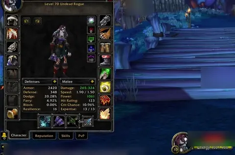 Thunderstrike - Undead Rogue 70 ■ Mining 375 ■ Engineering 375 ■ Preraid - World of Warcraft: Classic account screenshot 1