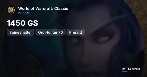 Spineshatter - Orc Hunter 70 ■ Preraid ■ 1450 GS