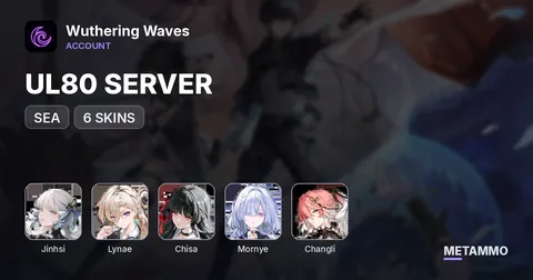 UL80 SEA SERVER | 6 SKINS: JINHSI, SANHUA, LYNAE, CHISA, MORNYE, CHANGLI | 23 LIMITEDS + 17 SIGNS