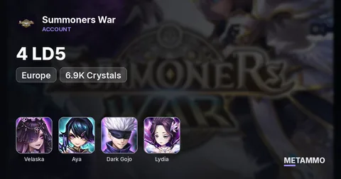 Europe 4 LD Velaska Light Aya Dark Gojo Lydia | 6.9K Crystals