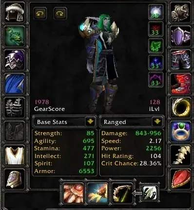 Spineshatter - Night Elf Hunter 70◈BiS PH2◈DST◈TIER 5◈All ATTUNED◈ - World of Warcraft: Classic account screenshot 1