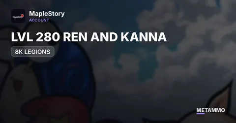 KRONOS, LVL 280 REN AND KANNA, 8K LEGIONS, STACKED ACCOUNT