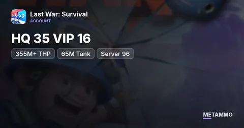 HQ 35 VIP 16 | 355M+ THP | 65M Tank | Server 96