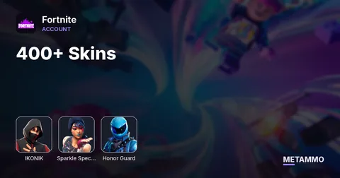 400+ Skins + Ikonik + Sparkle + Honor Guard
