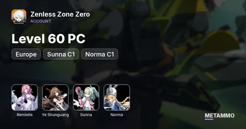 Level 60 PC EU | Remielle, Jane, Ye Shunguang, Sunna C1, Norma C1