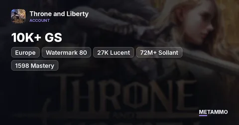 EU | 10K+ GS | Watermark 80 | 27K Lucent | 72M+ Sollant | 1598 Mastery | BiS GS/AB