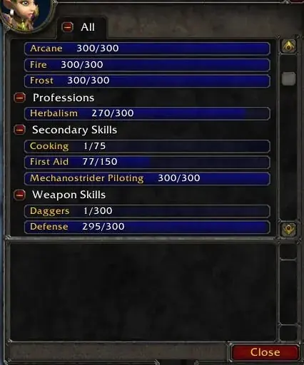 Soulseeker - Gnome Mage 60◈Green/Blue gear◈625 GS◈55 Water◈Mount 60%◈ - World of Warcraft: Classic account screenshot 2