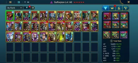 21M PP |10 MYTHICAL |194 LEGENDARIES | FACTION WARS COMPLETED, NO HARDMODE - Raid: Shadow Legends account screenshot 3