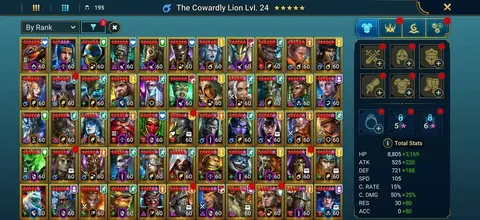 21M PP |10 MYTHICAL |194 LEGENDARIES | FACTION WARS COMPLETED, NO HARDMODE - Raid: Shadow Legends account screenshot 4