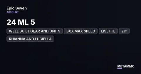 24 ML 5* | WELL BUILT GEAR AND UNITS | 3XX MAX SPEED | LISETTE | ZIO | RHIANNA AND LUCIELLA | RINAK | ESTELLE | ENDGAME