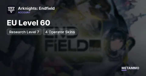 EU Level 60 | Research Level 7 | 4 Operator Skins